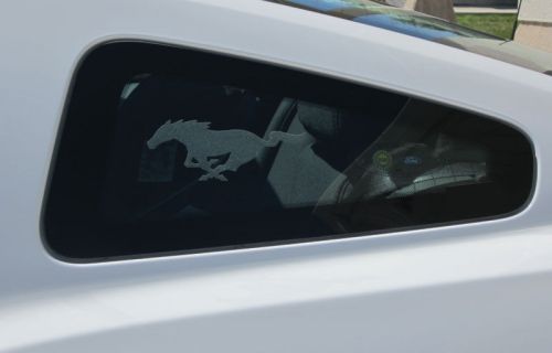 Ford mustang etched glass pony decal 94-98,99-04,05-09,10-14 window stickers