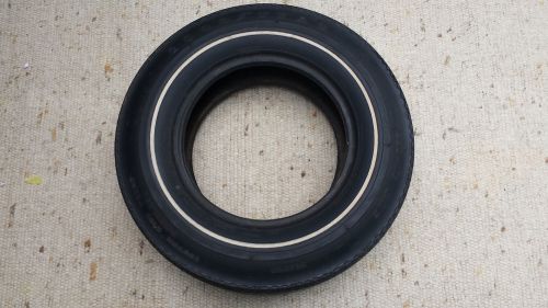 Goodyear e70-14 polyglas wide tread white line tire