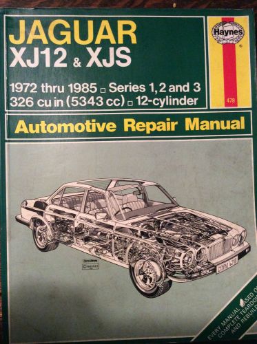 Haynes jaguar xjs shop manual &#039;72-&#039;85