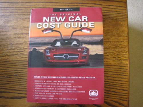 The original new car cost guide - october 2010