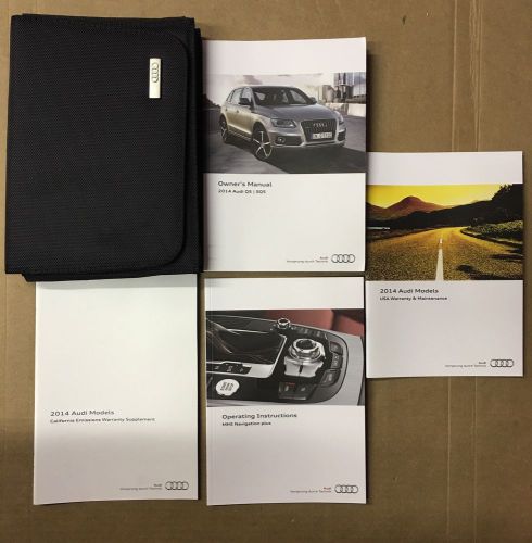 2014 audi q5 | sq5 owner&#039;s manual with case