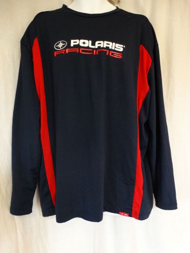 Polaris racing x-large shirt 100% polyester long sleeve ======low price