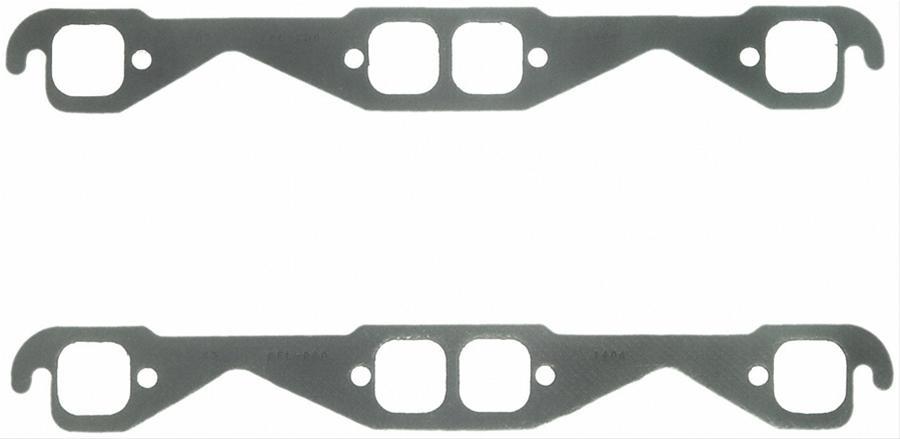 Fel-pro 1404 small block performance exhaust chevy header gasket sets square