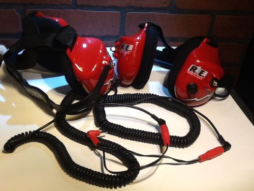 2 nascar racing electronics headsets listen only pit crew / fan