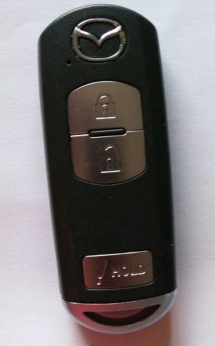 Mazda oem smart key remote fob fcc: wazske13d01 (3-button) good!