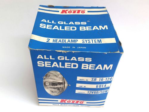 Vintage original koito sealed beam headlamp for 2 headlight system 12v60/50w