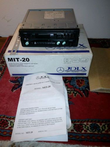 Vintage jdlx mit-20 classic pullout am/fm   cassette deck old new stock