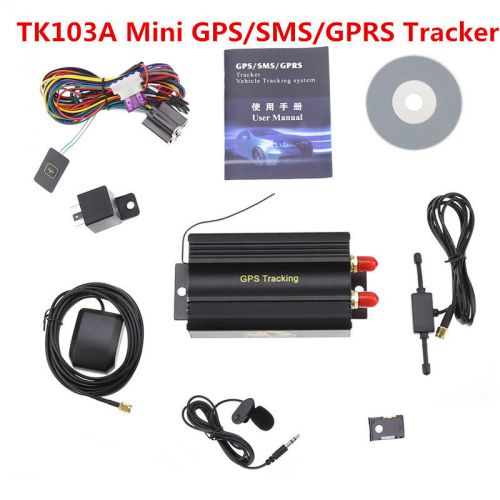 Vehicle car gsm/gprs gps tracker locator gps tracker tracking device tk103a hot