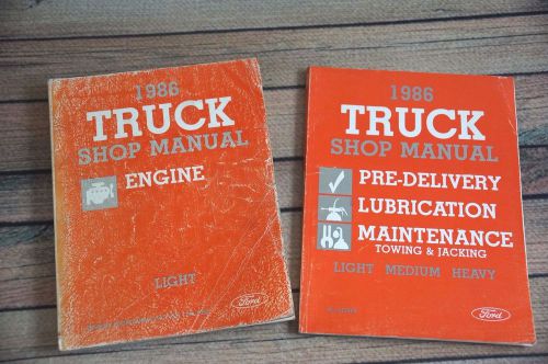 1986 ford truck shop repair service manuals econoline bronco f-150 250 350 oem
