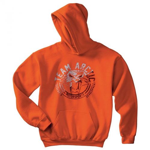 Arctic cat youth team arctic motorsports r &amp; d split hoodie – orange - 5263-52_