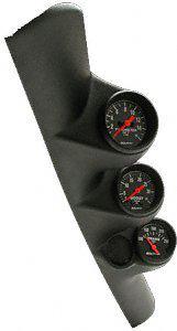 Auto meter black triple a-pillar w/ speaker gauge kit for 98-2002 dodge ram 7092