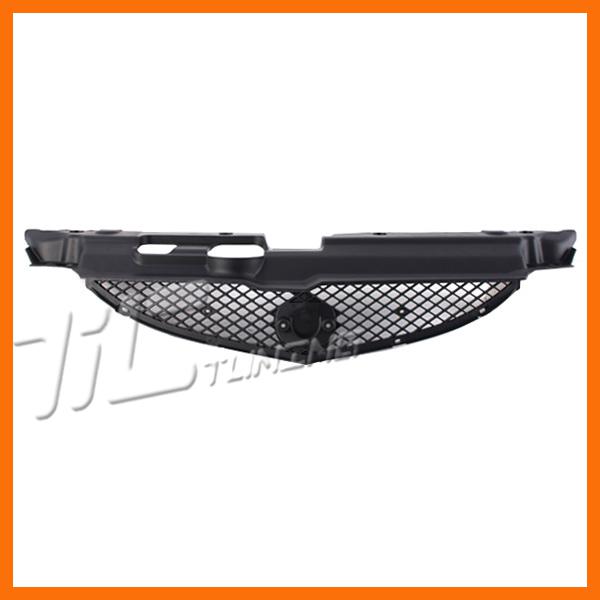 02-04 acura rsx matte black mesh style front plastic grille front