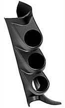 Autometer triple pillar (black)-99-06 gm duramax no speaker 17105
