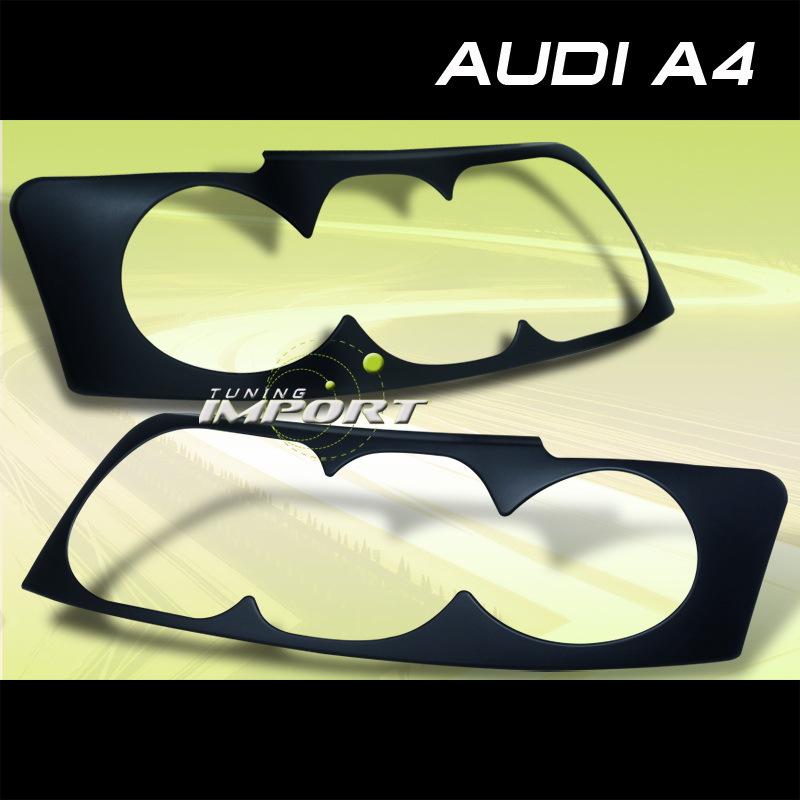 2002-2005 audi a4/quattro left+right abs plastic headlight cover durable trims