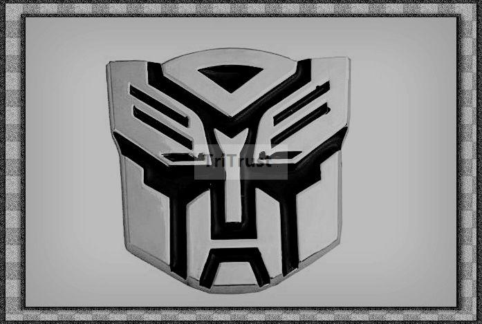 Large transformers 3d autobots car emblem badge sticker