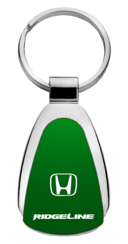Honda ridgeline green teardrop keychain / key fob engraved in usa genuine