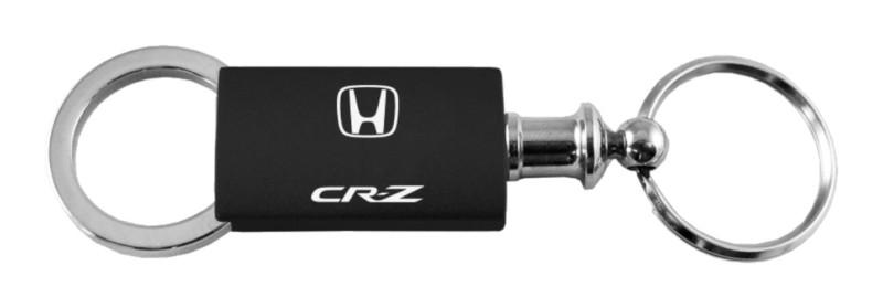 Honda crz black anodized aluminum valet keychain / key fob engraved in usa genu