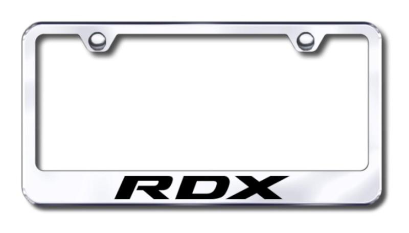 Acura rdx  engraved chrome license plate frame -metal made in usa genuine