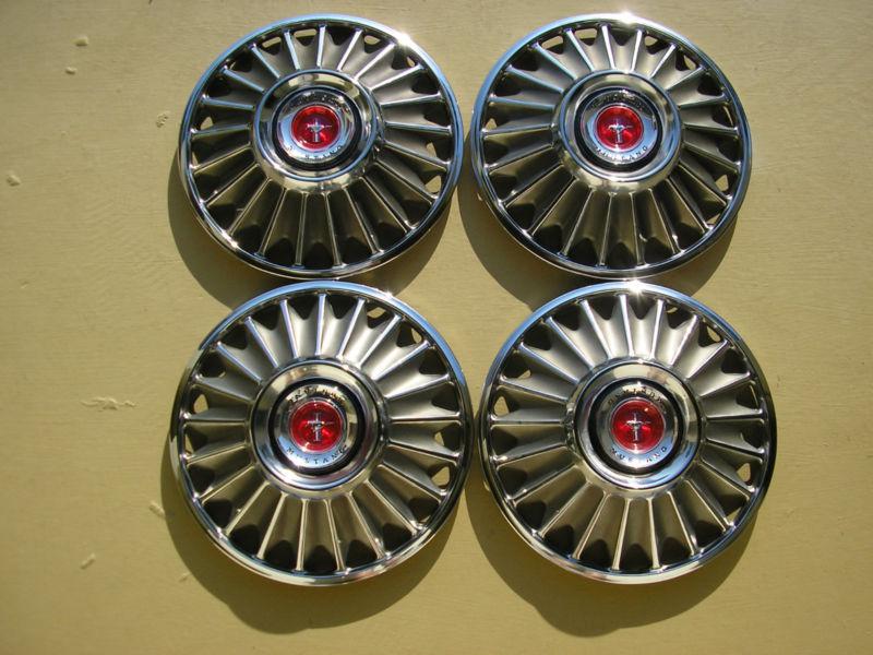 1967 ford mustang delux wheel covers set of 4 14" hubcaps