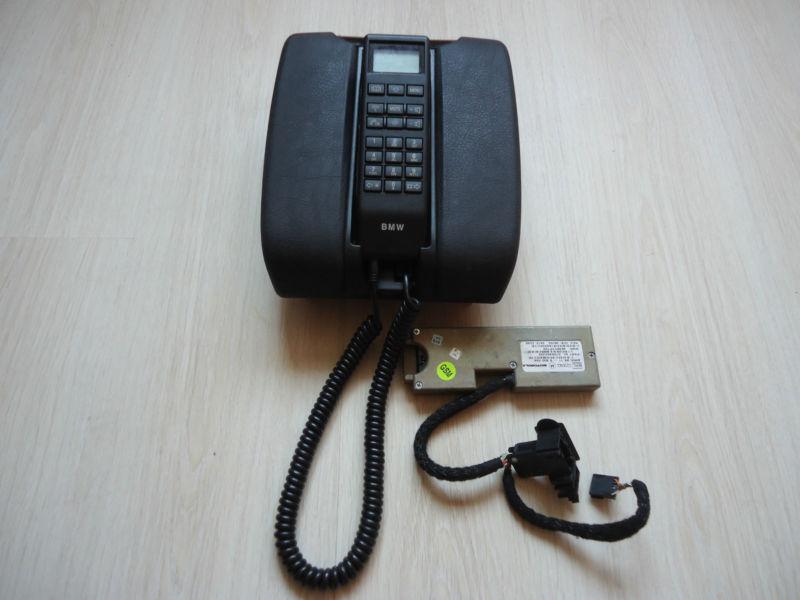 Oem bmw e39 black center console telephone motorola module armrest