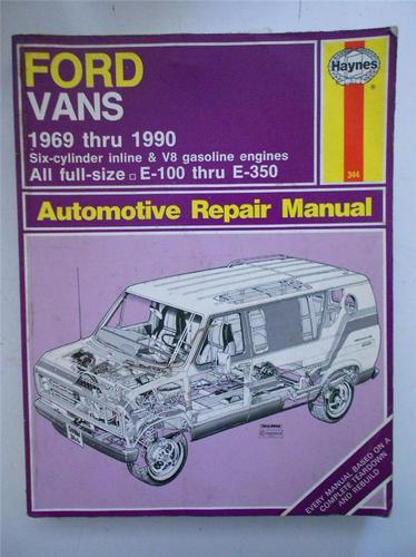 Haynes auto repair manual 344 ford vans 1969-90  e100-e350