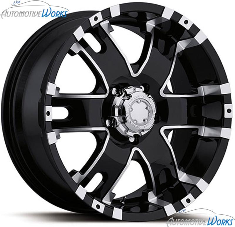1 - 17x9 ultra 201 202 baron 8x170 +12mm black machined wheel rim inch 17"