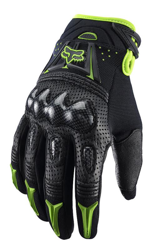 Fox racing 2014 bomber glove black/green