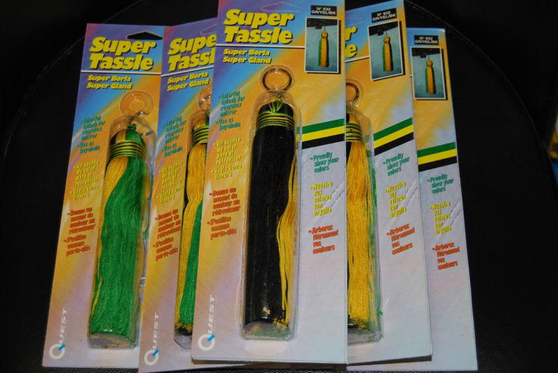 Lot of 6pc new jamaica country flag hanging tassle for car free shipping