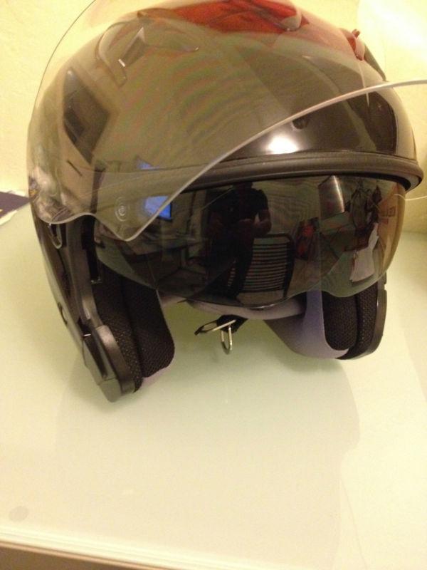 Hjc 3/4 open face motorcycle helmet model is-33 gloss black free shipping