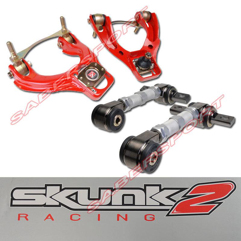"in stock" skunk2 pro plus front + rear camber kit 92-95 civic 94-01 integra