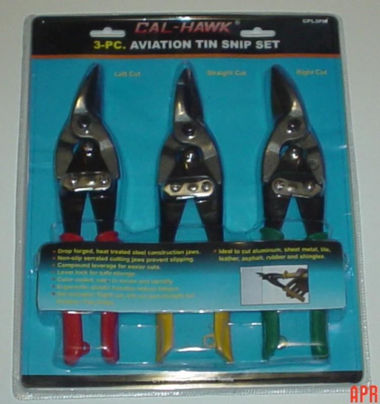 3-pc aviation tin snip set