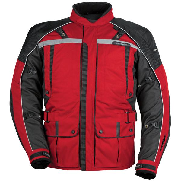 Tourmaster transition 3 red 2xl textile motorcycle touring jacket 3/4 xxl