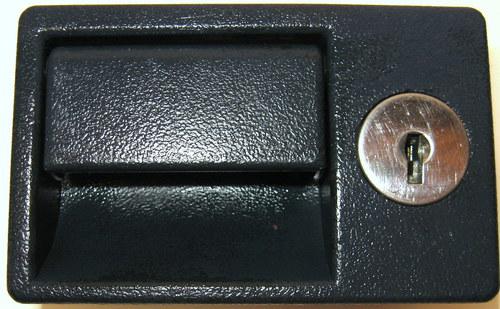 Olds ciera & 85-93 cadillac deville glove box latch-- dark blue, no cracks!!