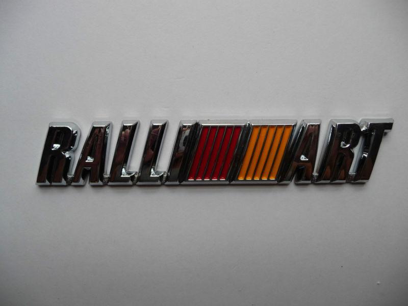 Ralli art ralli//art chrome 15.1 cm 5" 15/16 inches emblem badge sticker trunk