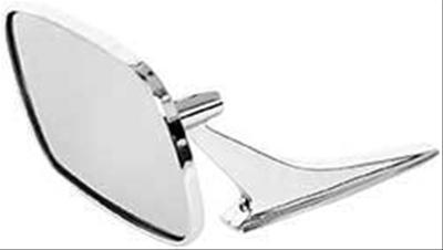 Oer 3914753 side view mirror driver side manual steel chrome ribbed base chevy