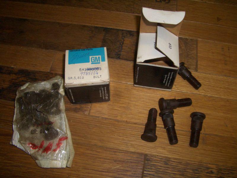 1967 1968 1969 1970 buick nos front and rear wheel hub bolts