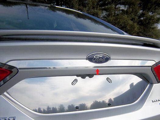 2013-up ford fusion: chrome stainless trunk lid trim! quick & easy install!