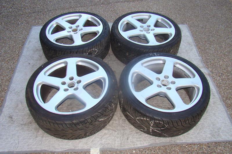 Ruf automobile oem 22" wheel/tire/tpms & ruf center cap set for porsche cayenne