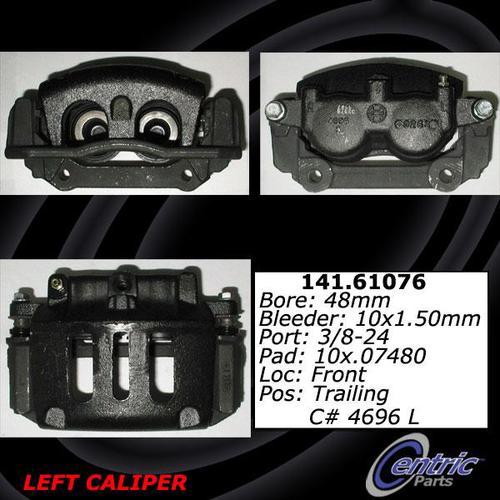 Centric 141.61075 front brake caliper-premium semi-loaded caliper