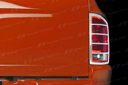 Ses trims ti-tl-106 dodge ram taillight bezels covers chrome ring trim abs