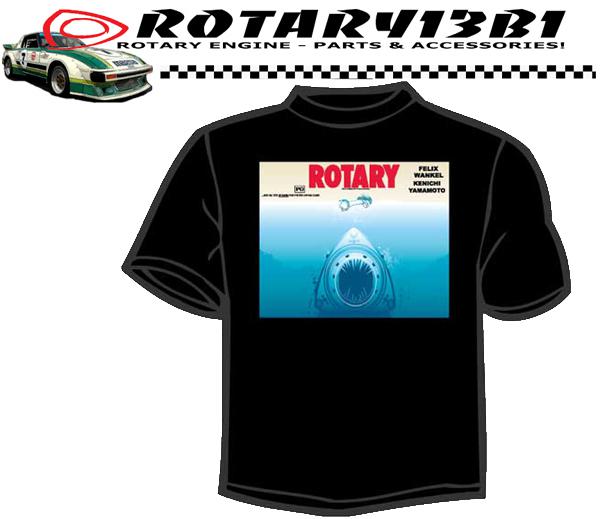 Rotary jaws tshirt wankel only mazda rx7 rx8 rx2 12a 13b 20b mazdaspeed new!