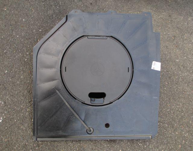 94-98 mercedes w140 s500 s320 trunk plastic floor panel spare tool kit cover 