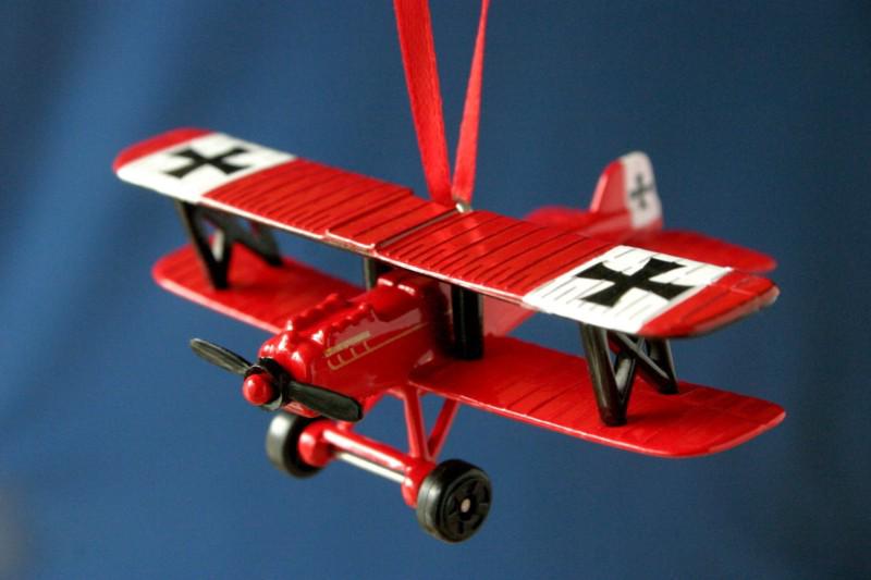 Raf se5 bushwacker bi-plane * christmas tree ornament