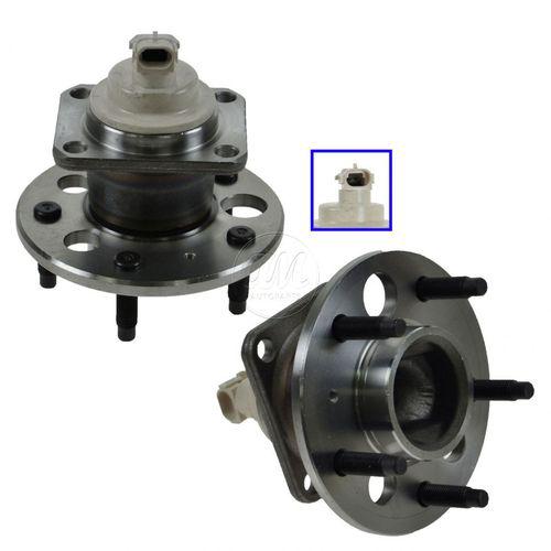 Rear wheel hub & bearing pair set w/abs fwd 5 lug for pontiac saturn buick chevy