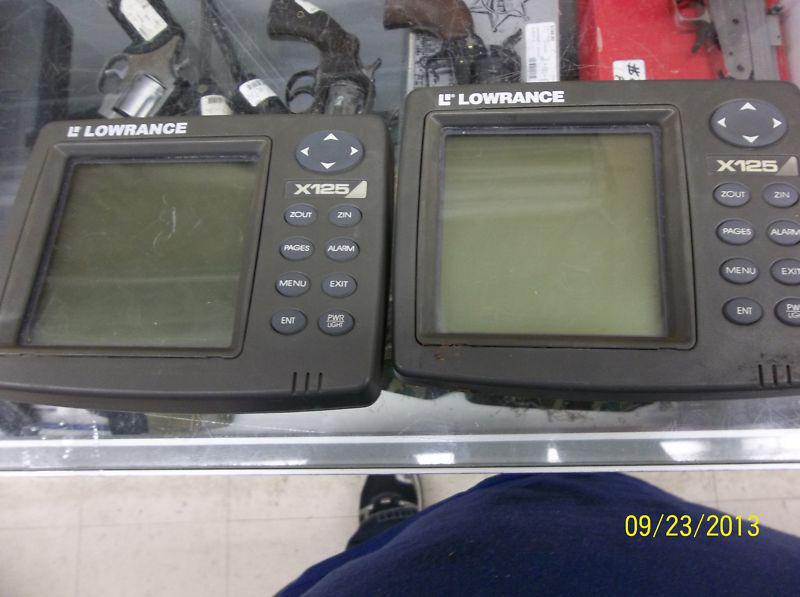 Lowrance x125 fish finder head units only