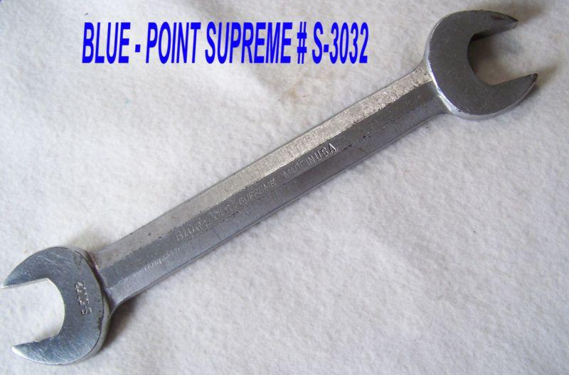 Blue- point sureme # s-3032  ( 15/16 x 1" ) open end  wrench  lot # 6023