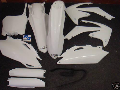New ufo 8 piece plastic kit honda crf 450 2004 white