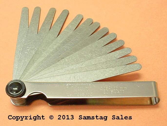 Stahlwille germany 20 blade metric feeler gauge .05-1mm