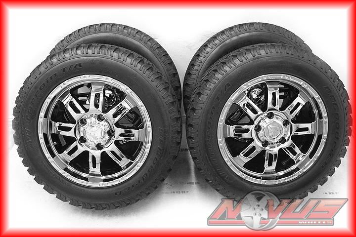 20" toyota tundra sequoia factory oem chrome wheels bfg all terrain tires 22 trd