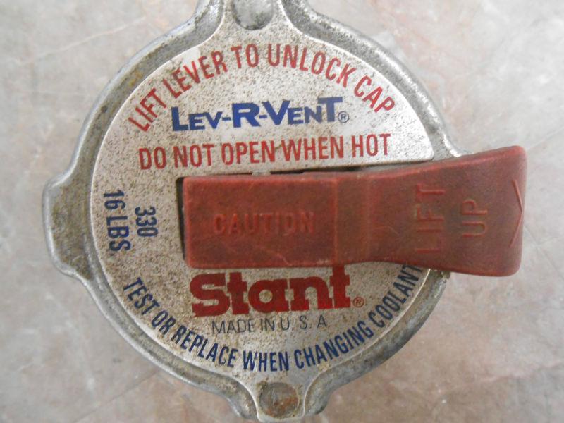Stant radiator cap used vintage nostalgic 16bs with lever